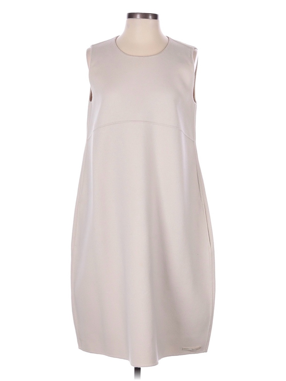 MaxMara Sleeveless Cream A-Line Dress